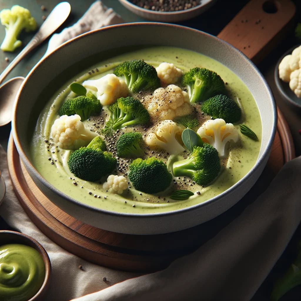 Broccoli and Cauliflower Soup