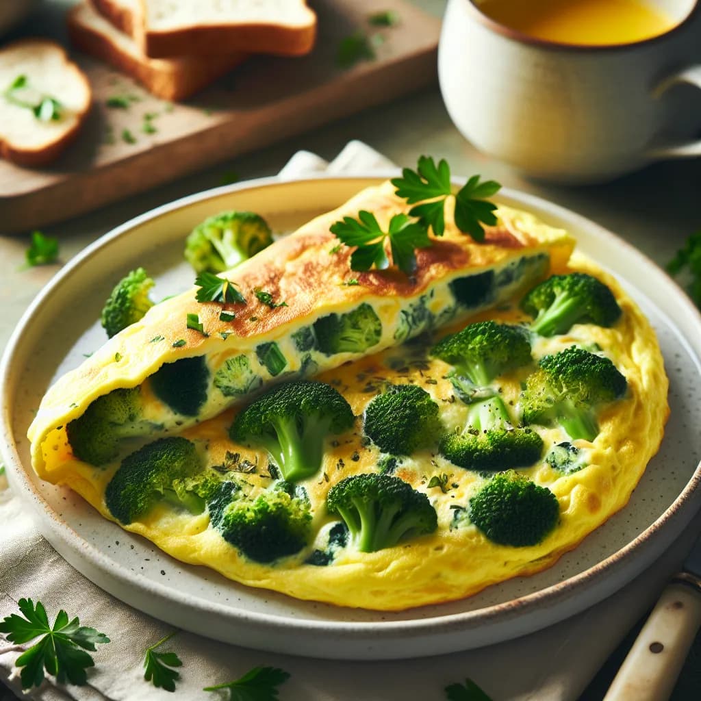 Broccoli and Herb Omelette