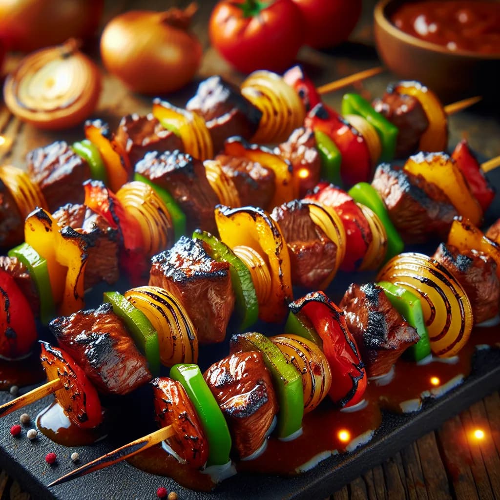 Brochettes de Boeuf Barbecue