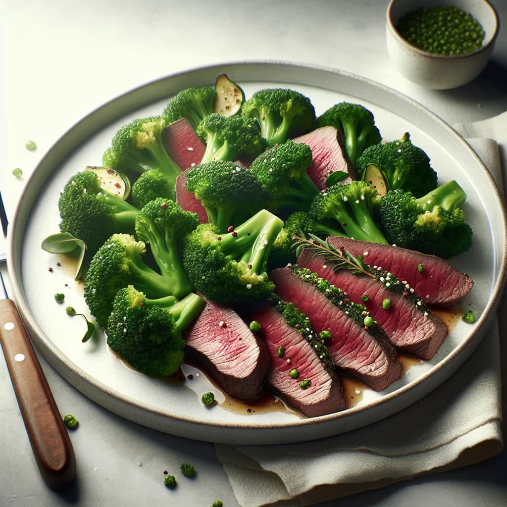 Brokkoli-Rindfleisch Pfanne