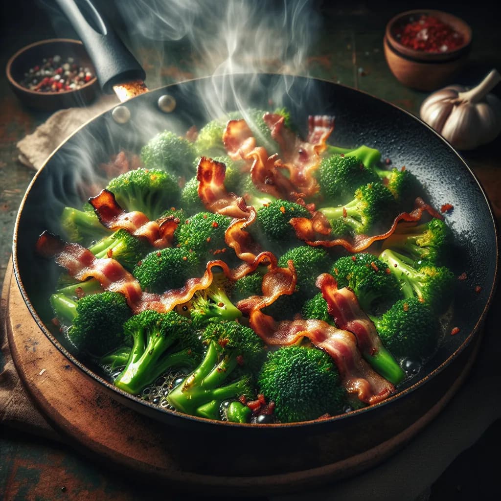 Brokkoli-Speck-Pfanne