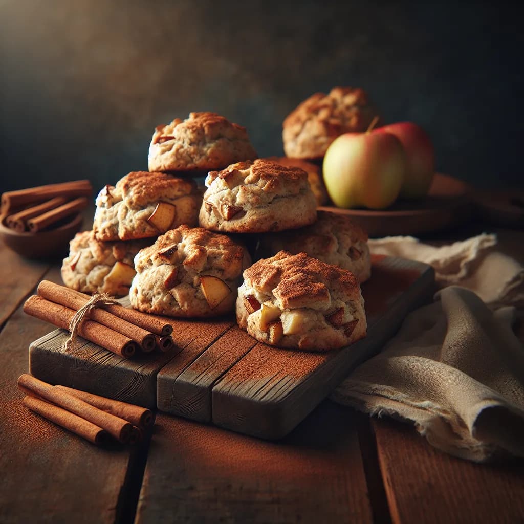 Brown Flour Apple Cinnamon Scones