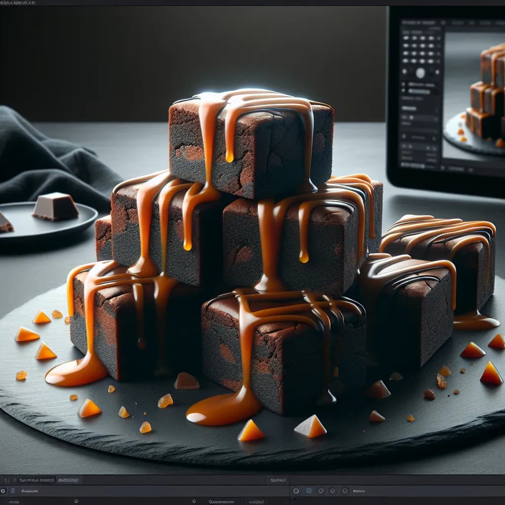Brownies au Chocolat et Caramel