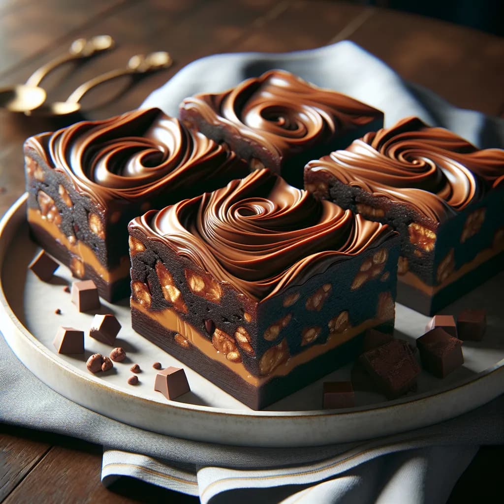 Brownies au chocolat et beurre de cacahuète