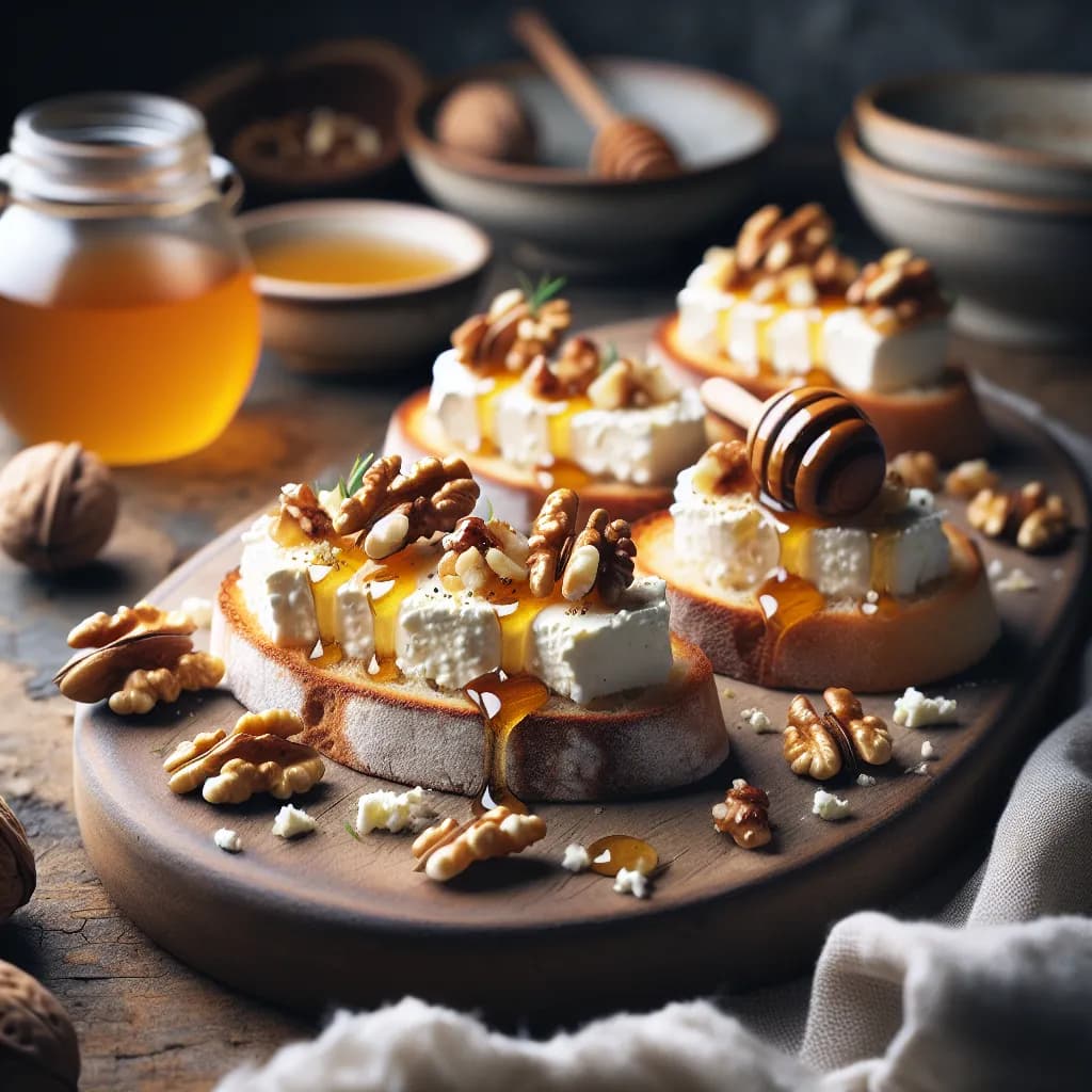 Bruschetta au Fromage de Chèvre
