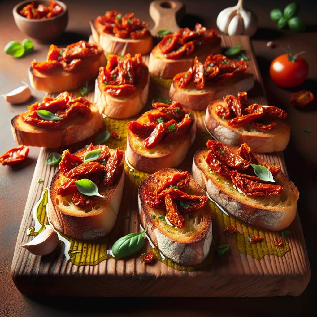 Bruschetta con Pomodori Secchi