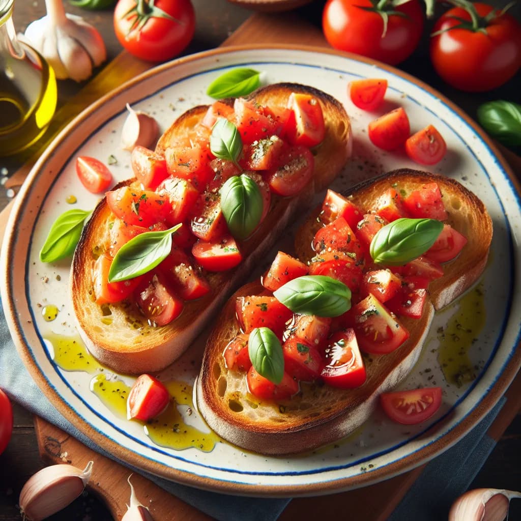 Bruschetta with Tomato and Basil