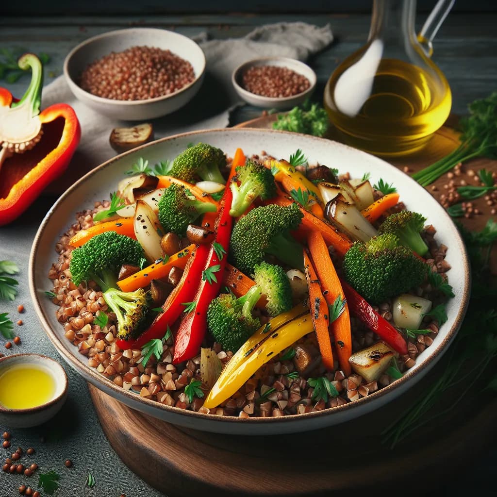 Buckwheat Salad with Roasted Vegetables