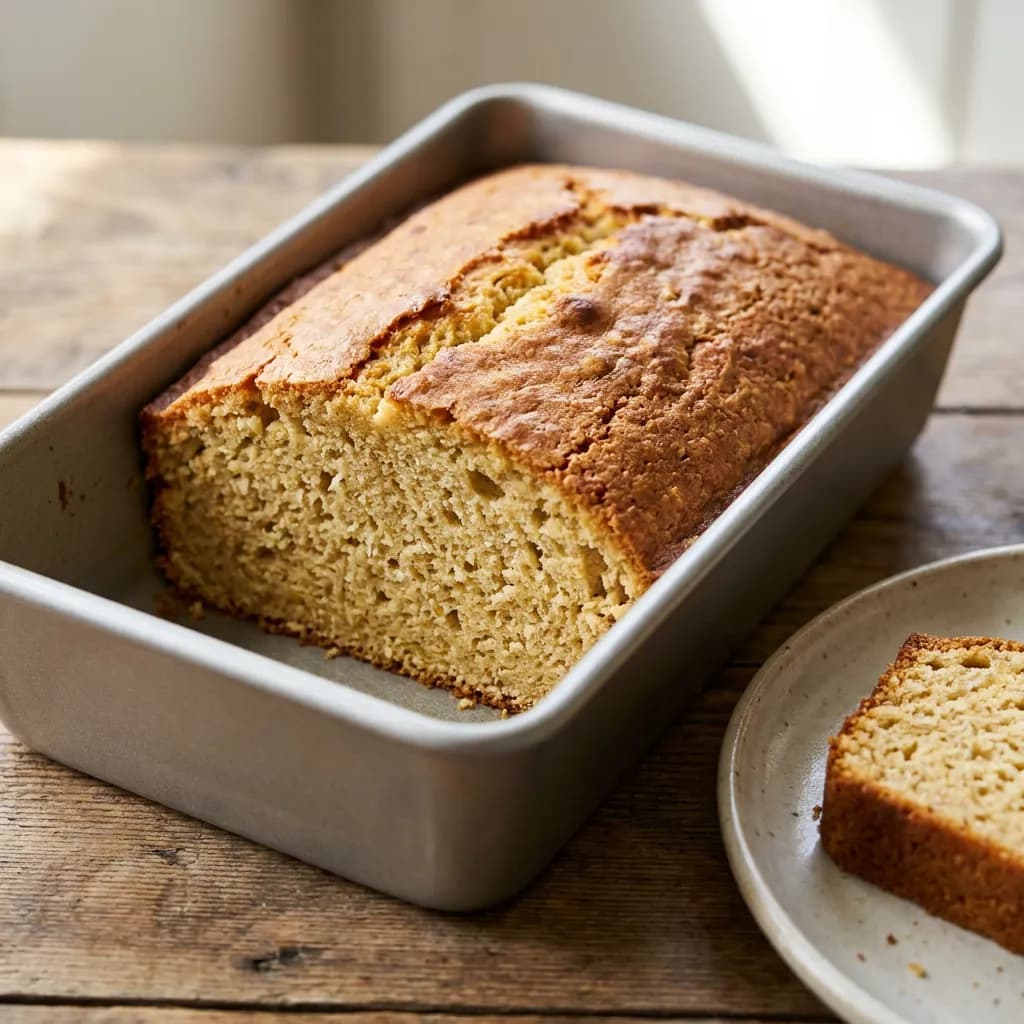 Budín esponjoso de naranja y harina de avena en air fryer