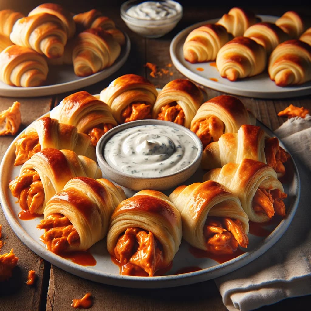Buffalo Chicken Crescent Rolls