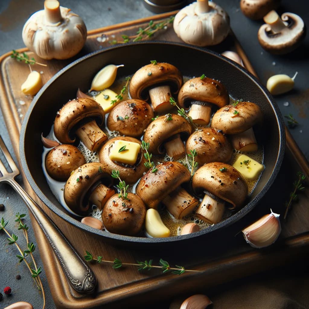 Butter Basted Mushrooms