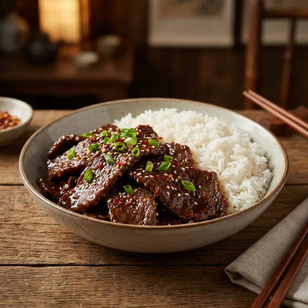 Butterweiches mongolisches Beef