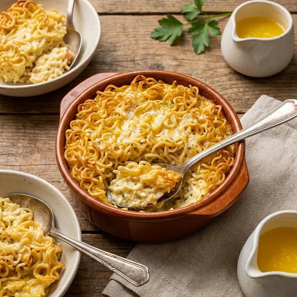 Buttery Baked Noodle Pudding