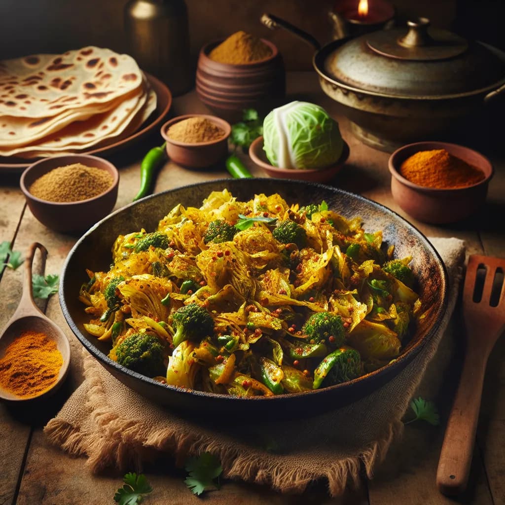 Cabbage Masala Stir-Fry