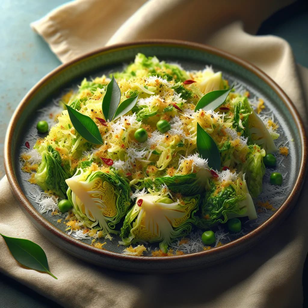 Cabbage Poriyal