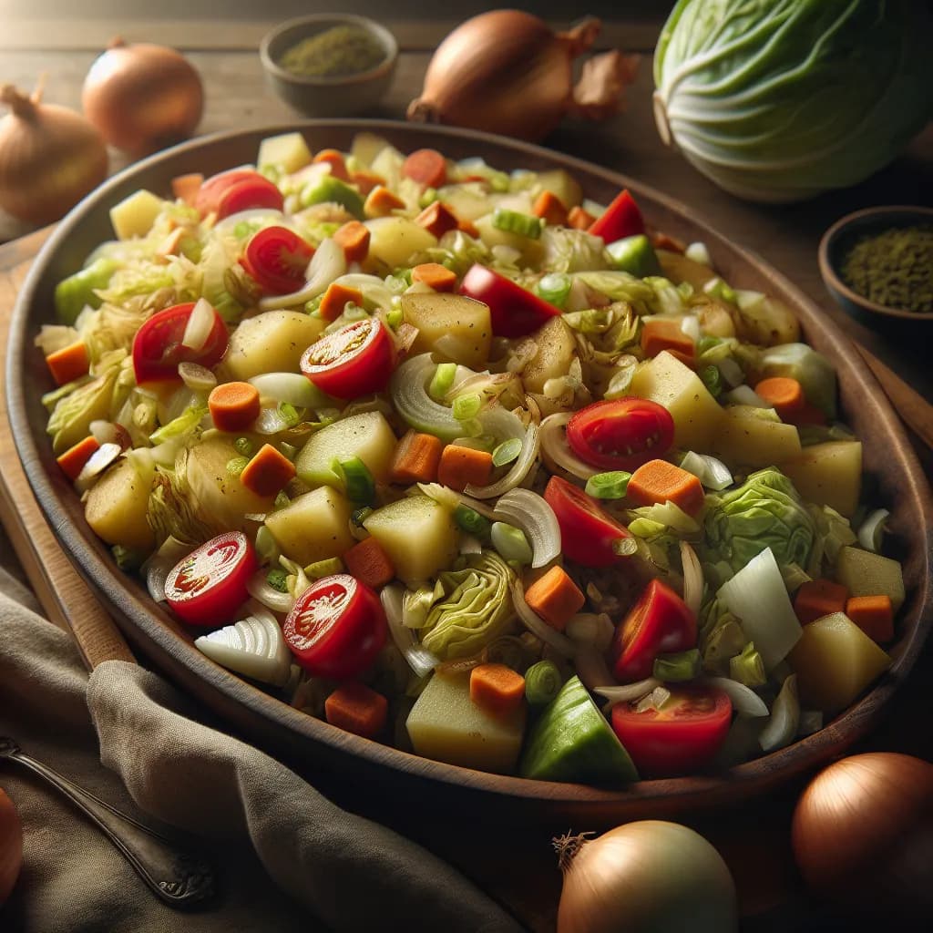 Cabbage and Potato Hash