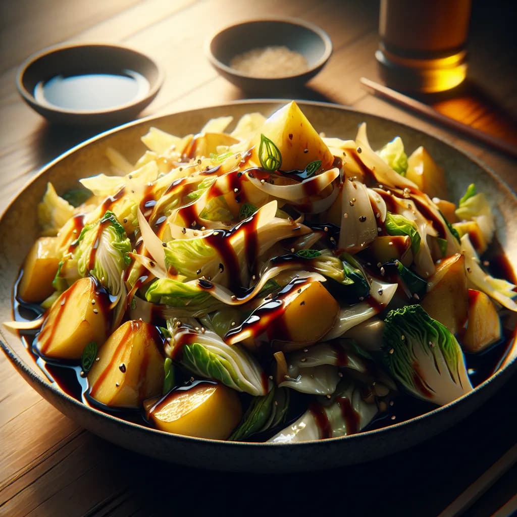 Cabbage and Potato Stir Fry