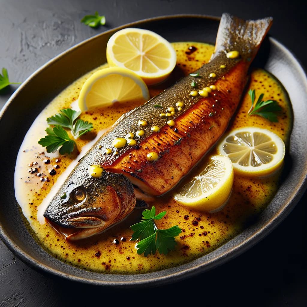 Cajun Seared Trout with Lemon Butter
