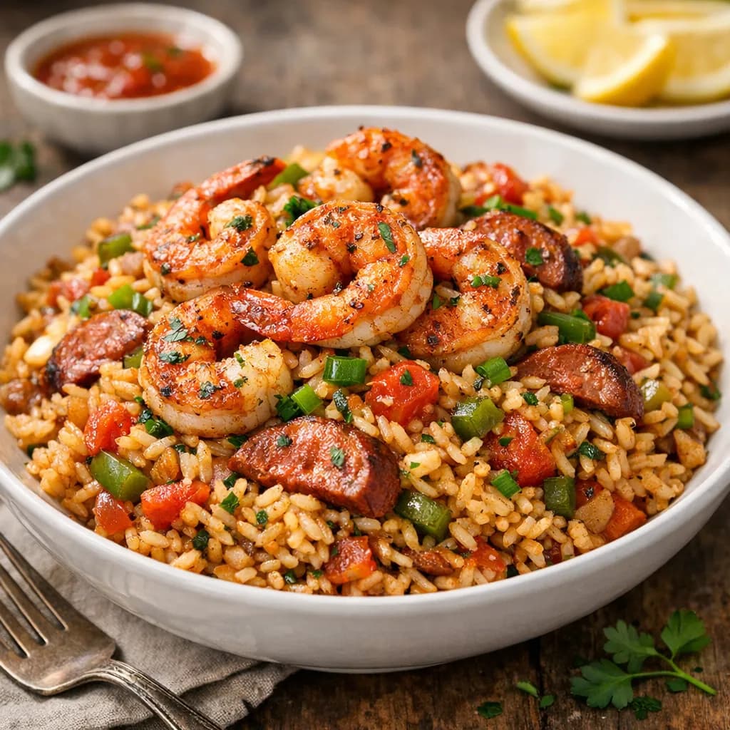 Cajun Shrimp Jambalaya Rice