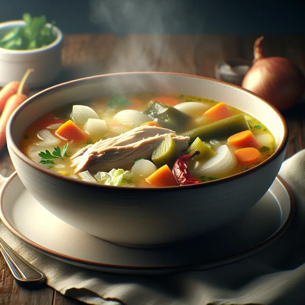 Caldo de Pollo Tradicional