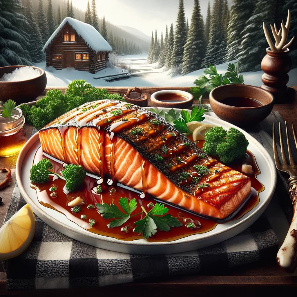 Canadian Maple Glazed Salmon