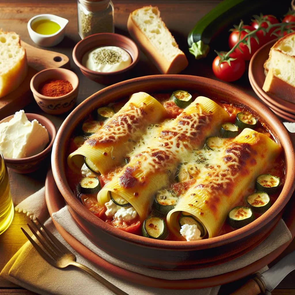 Cannelloni alle Zucchine e Ricotta