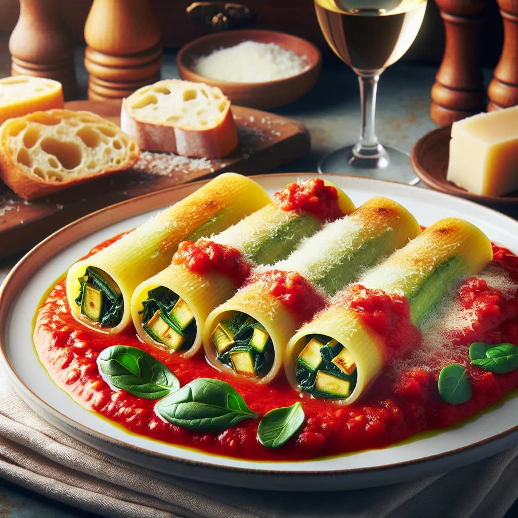Cannelloni alle Zucchine e Spinaci