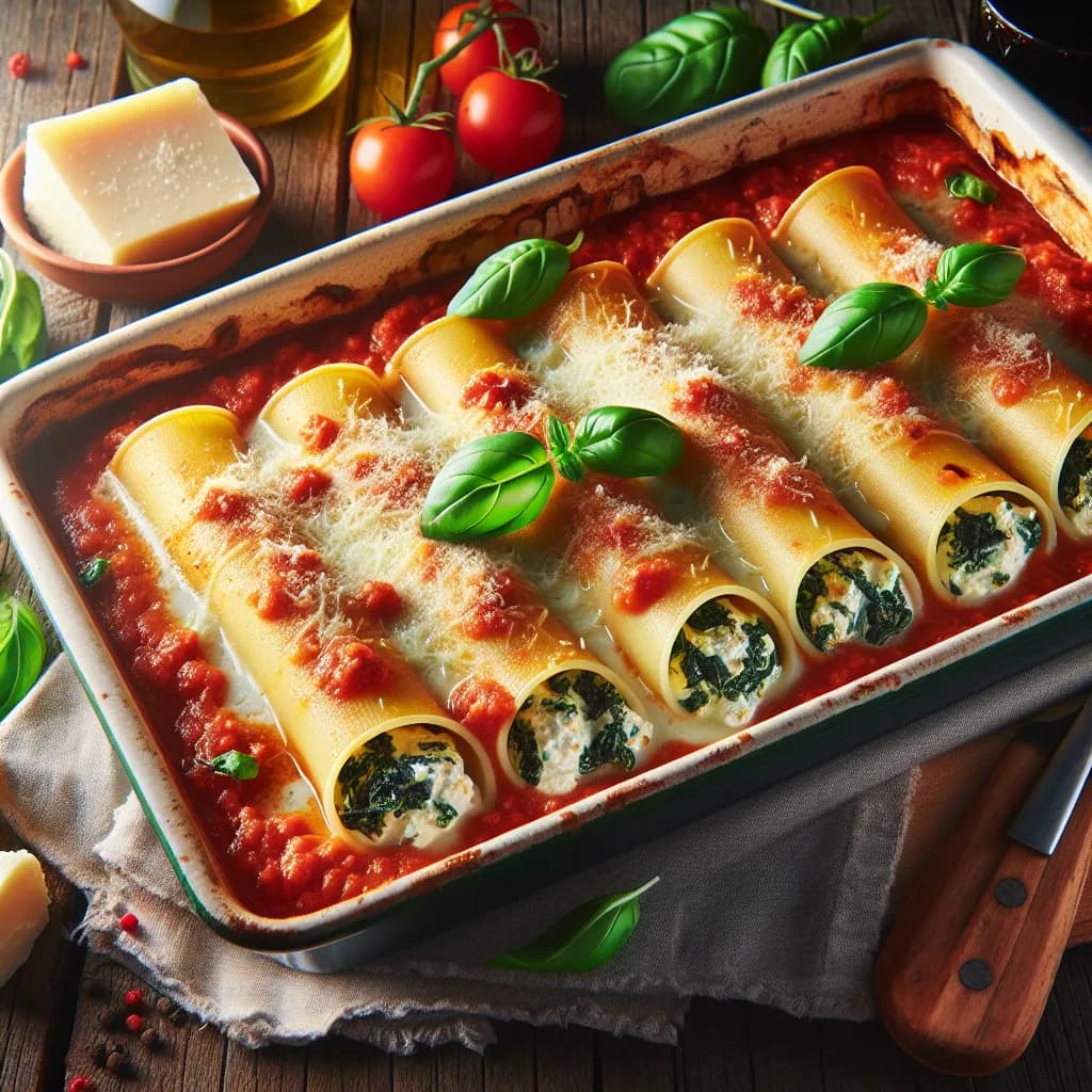 Cannelloni di Ricotta e Spinaci