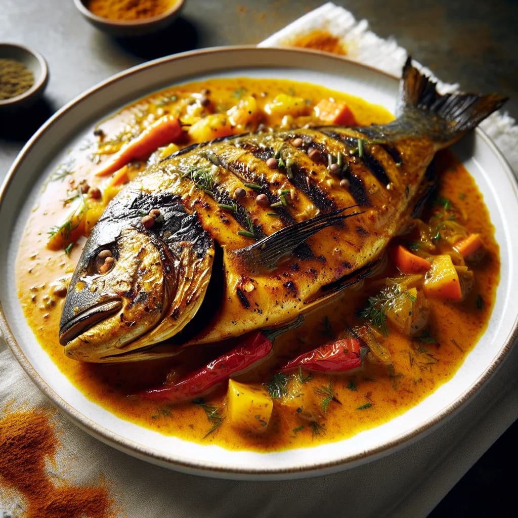 Capitaine Grillé au Curry