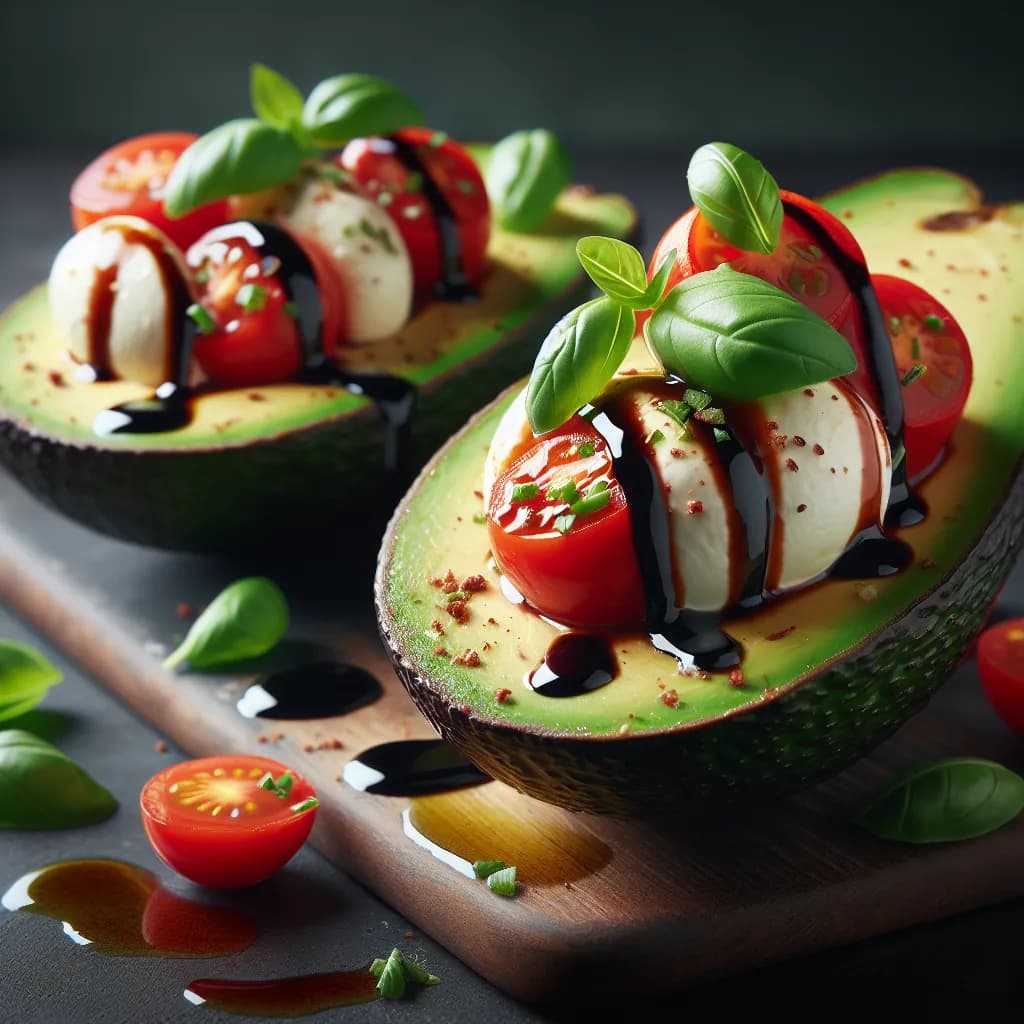 Caprese Stuffed Avocados