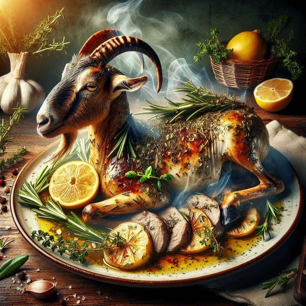 Capretto al Forno con Limone e Erbe