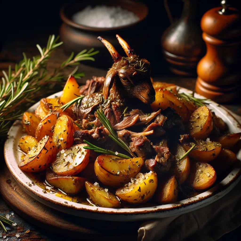 Capretto con Patate e Rosmarino