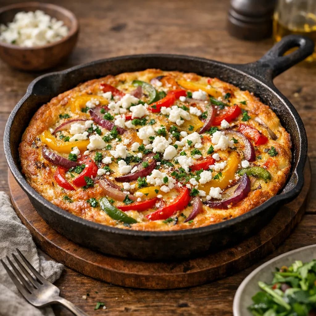 Capsicum and Onion Frittata