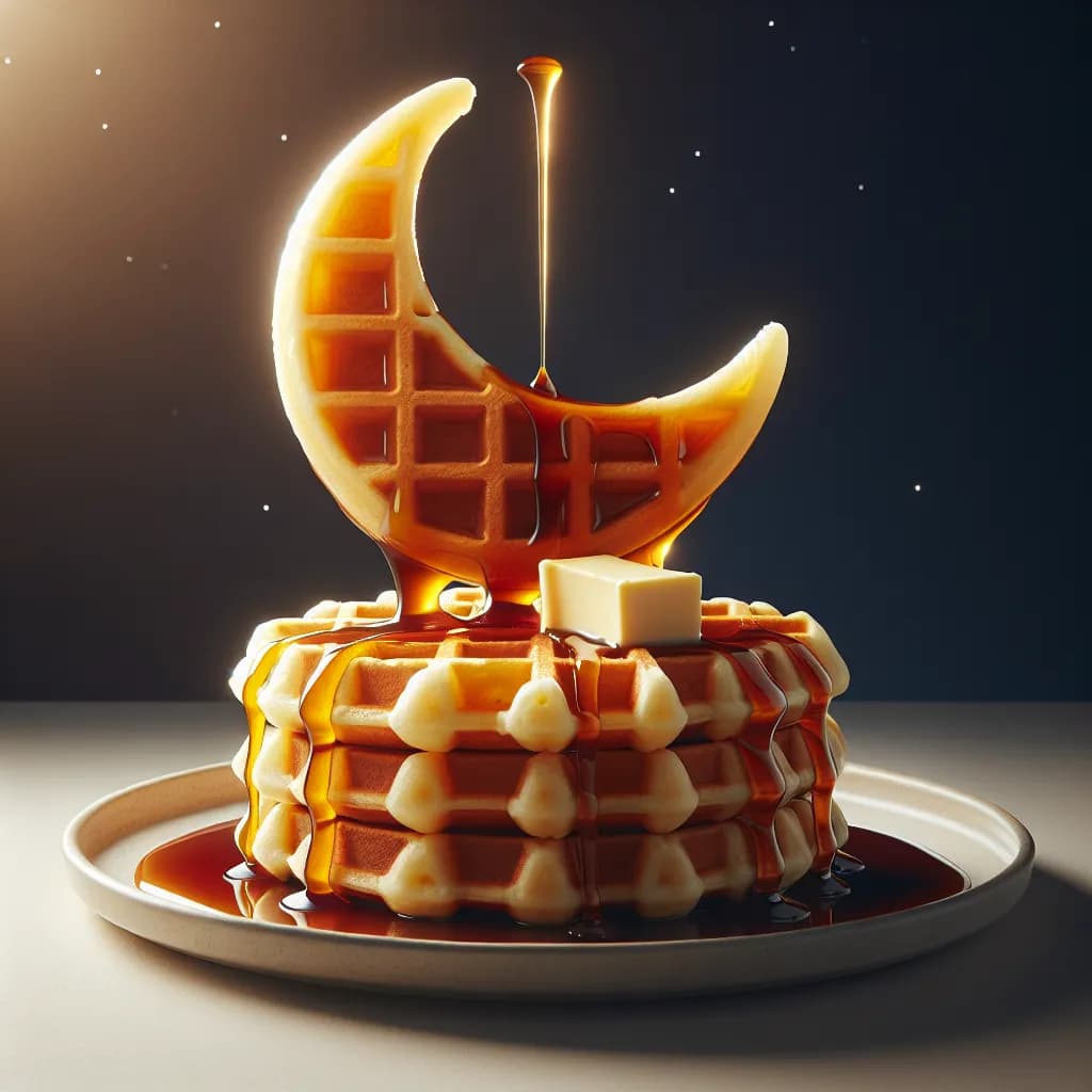 Caramel Moon Waffles