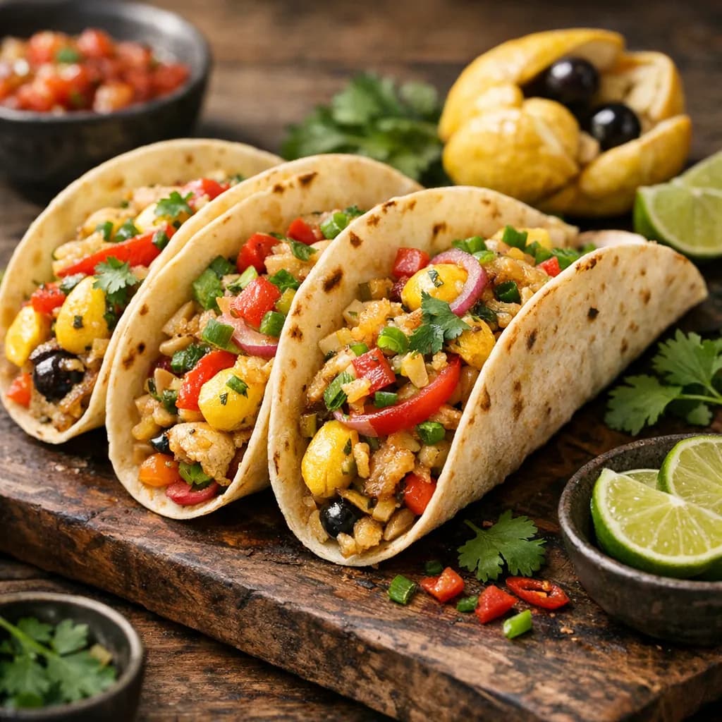 Caribbean Ackee and Saltfish Tacos