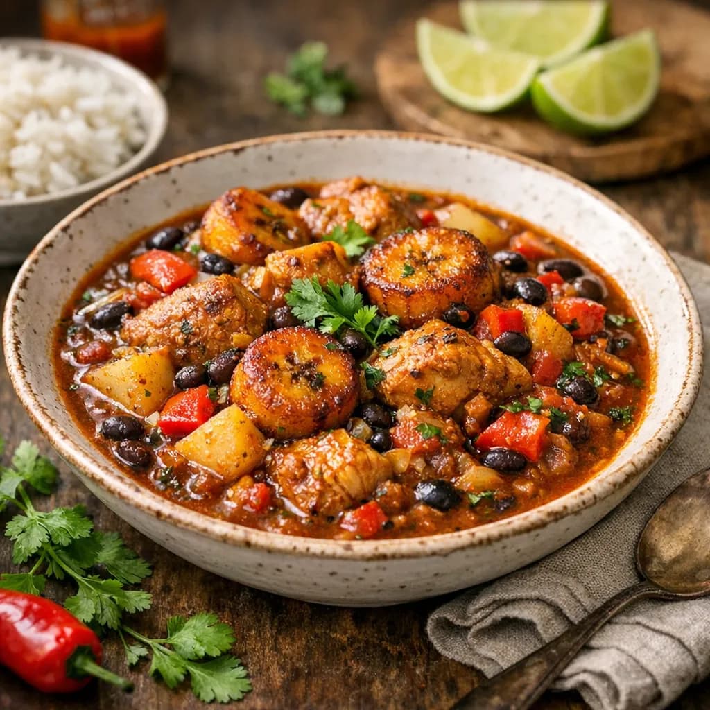 Caribbean Chicken & Plantain Stew