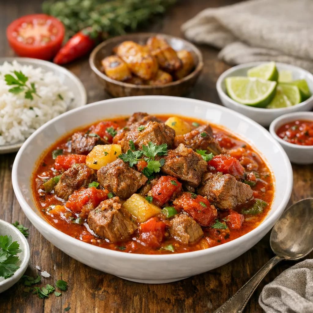 Caribbean Lamb & Tomato Stew