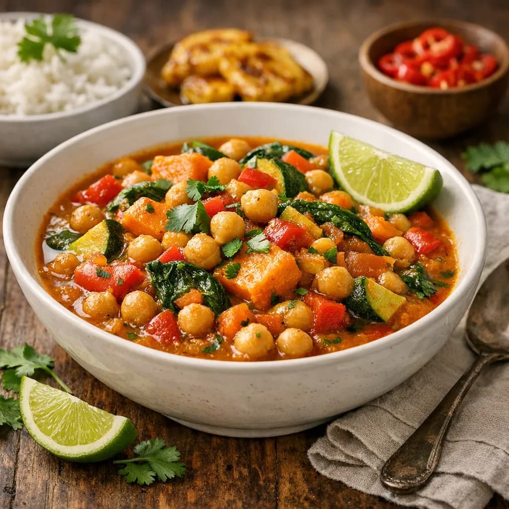 Caribbean Vegetable & Chickpea Stew