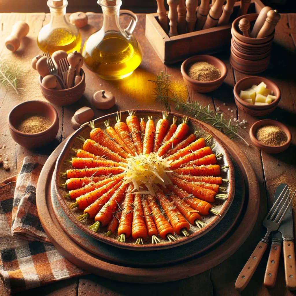 Carote al Forno con Pecorino e Zenzero