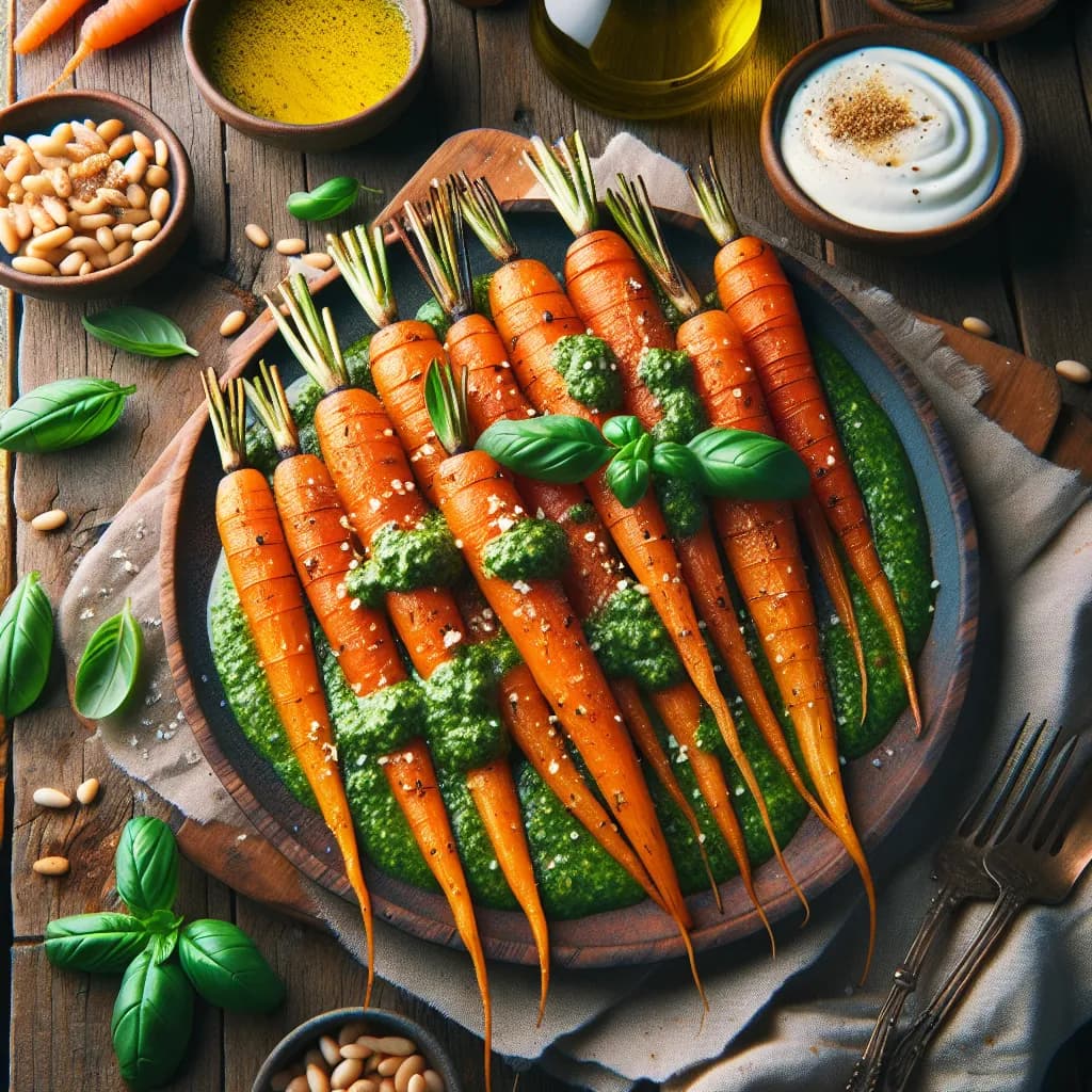Carote al Pesto con Yogurt