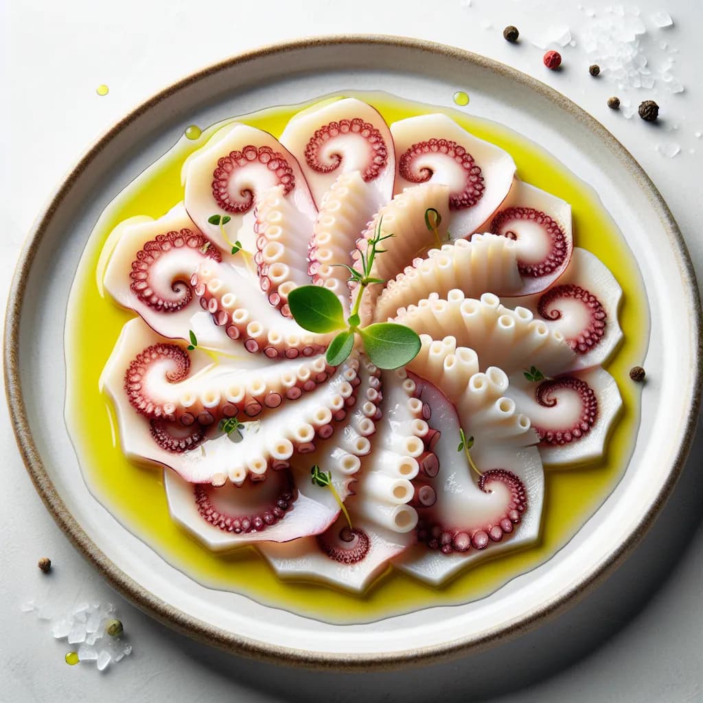 Carpaccio di Polpo e Pastinaca