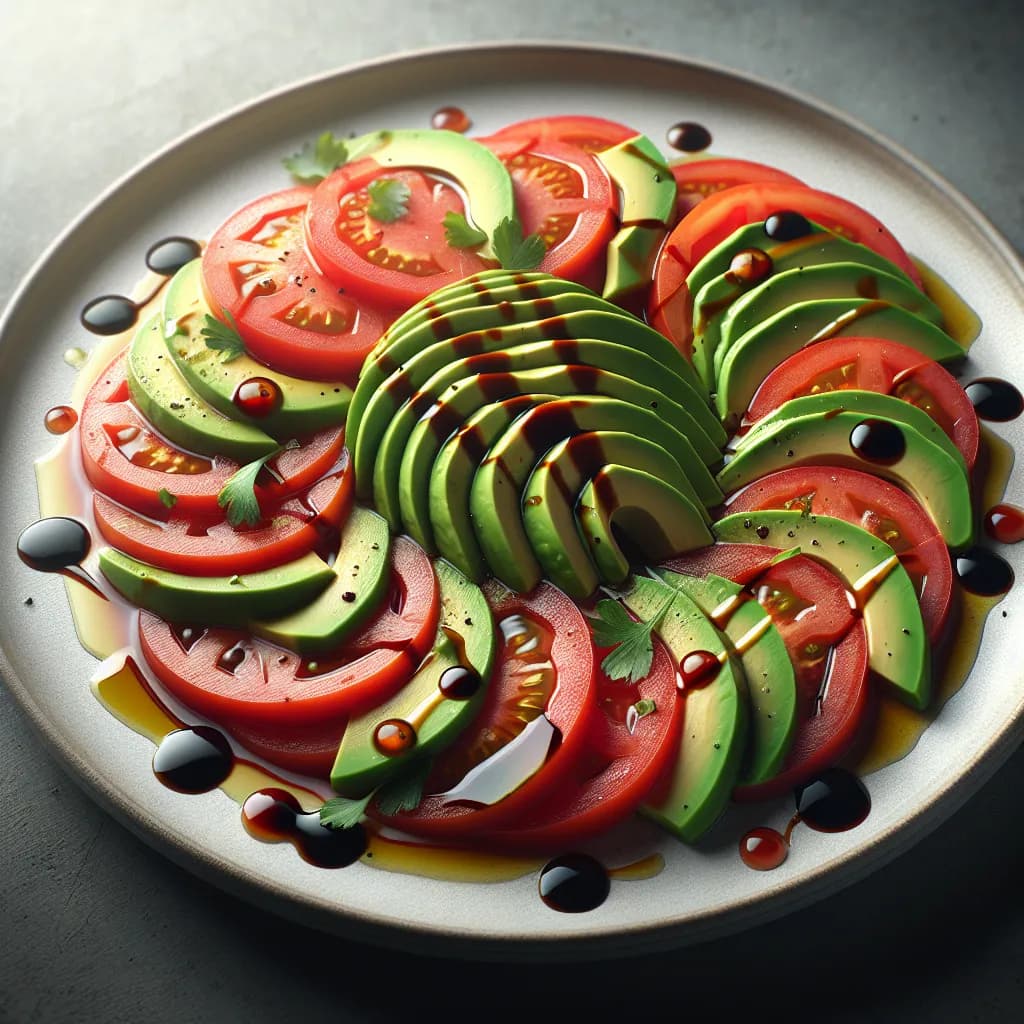 Carpaccio di Pomodoro e Avocado