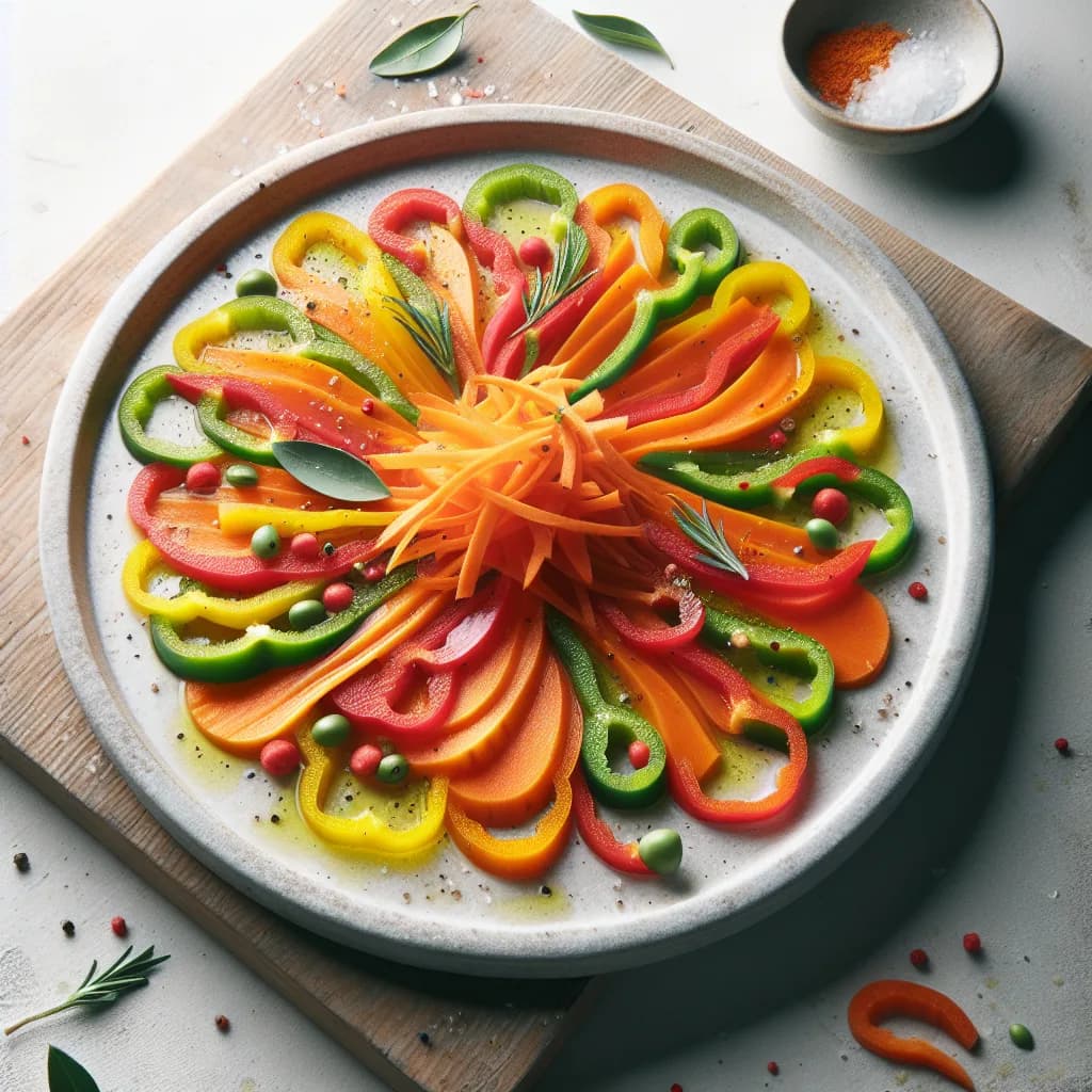 Carpaccio di carote e peperoni