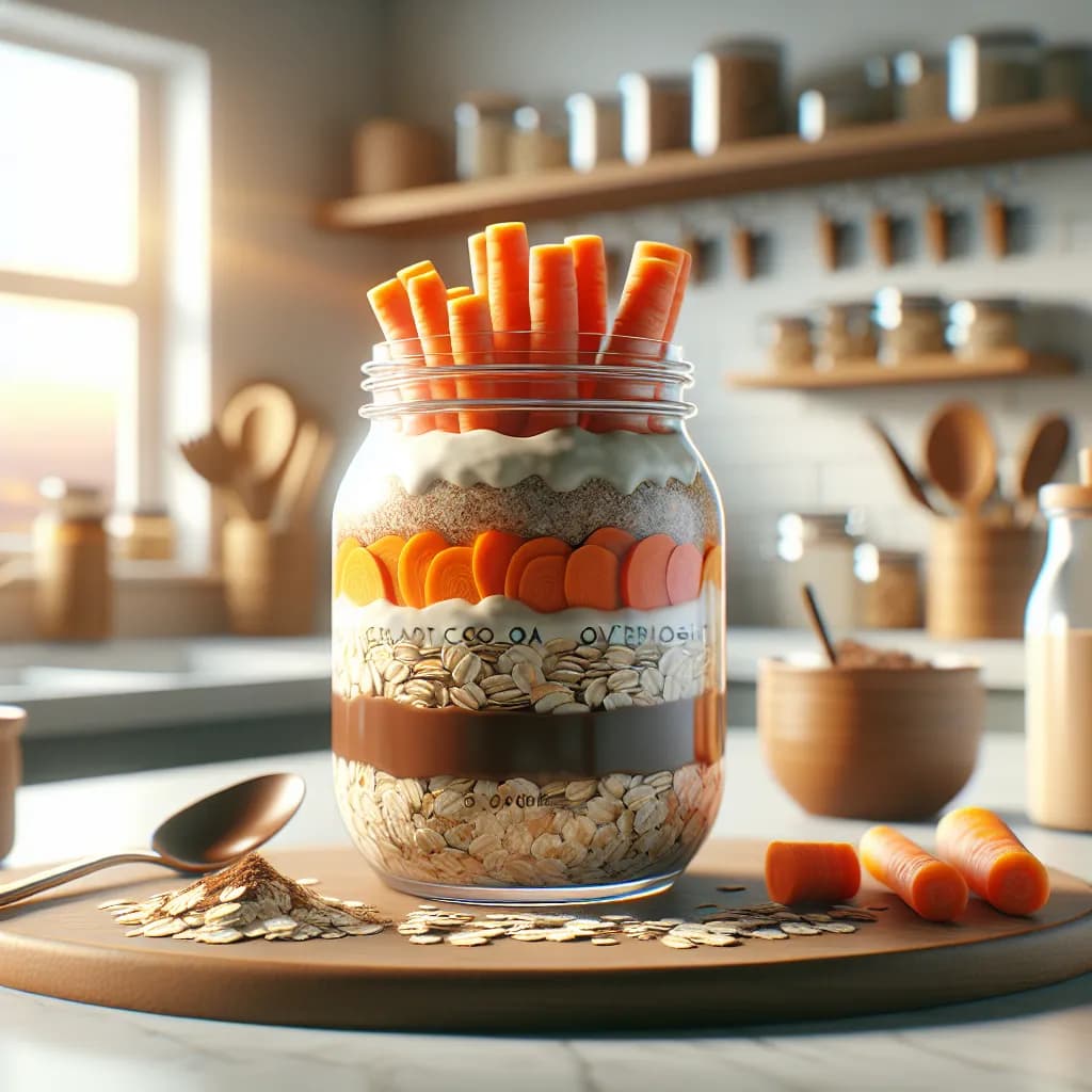 Carrot Cocoa Overnight Oats