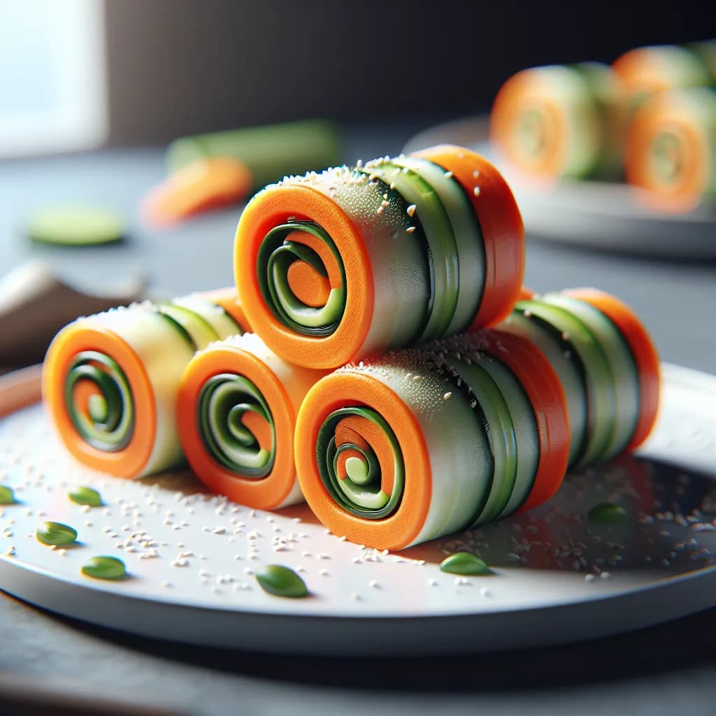Carrot Cucumber Rolls