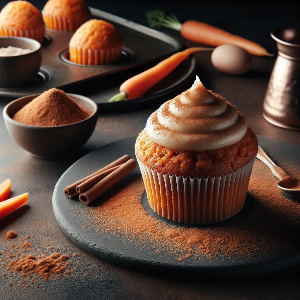 Carrot Eggless Cupcake
