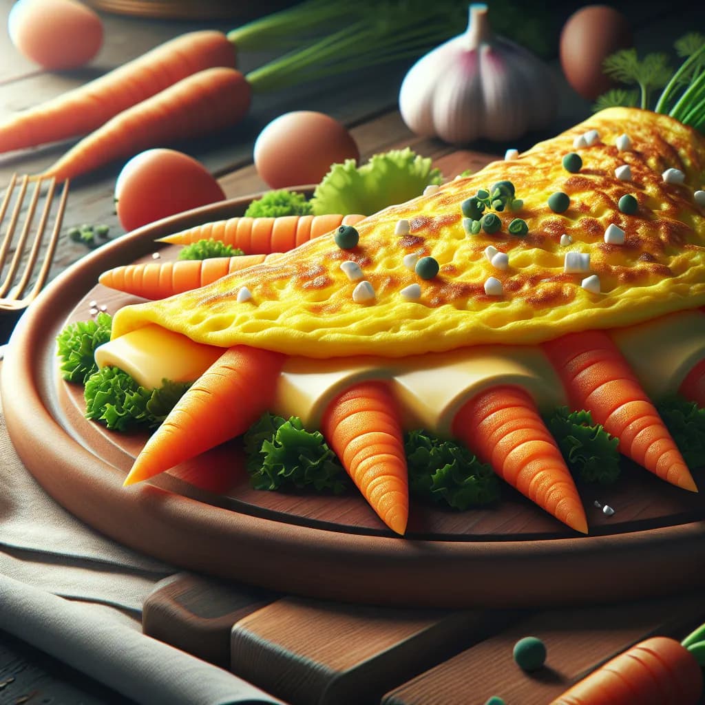 Carrot and Cheese Omelette
