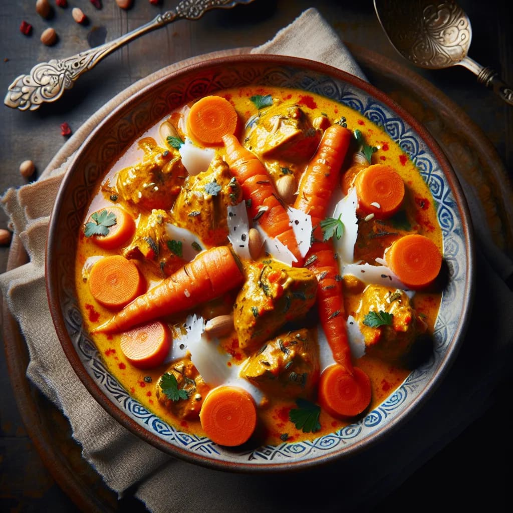 Carrot and Coconut Chicken Curry