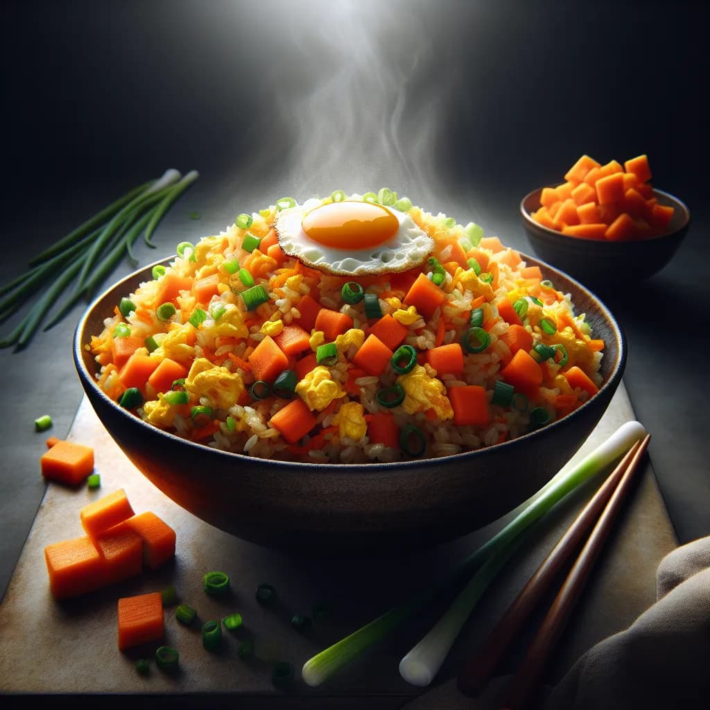 Carrot and Egg Fried Rice