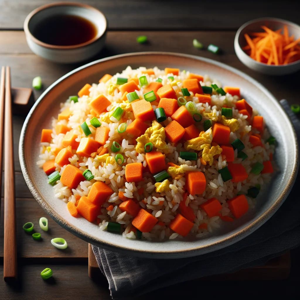 Carrot and Egg Fried Rice